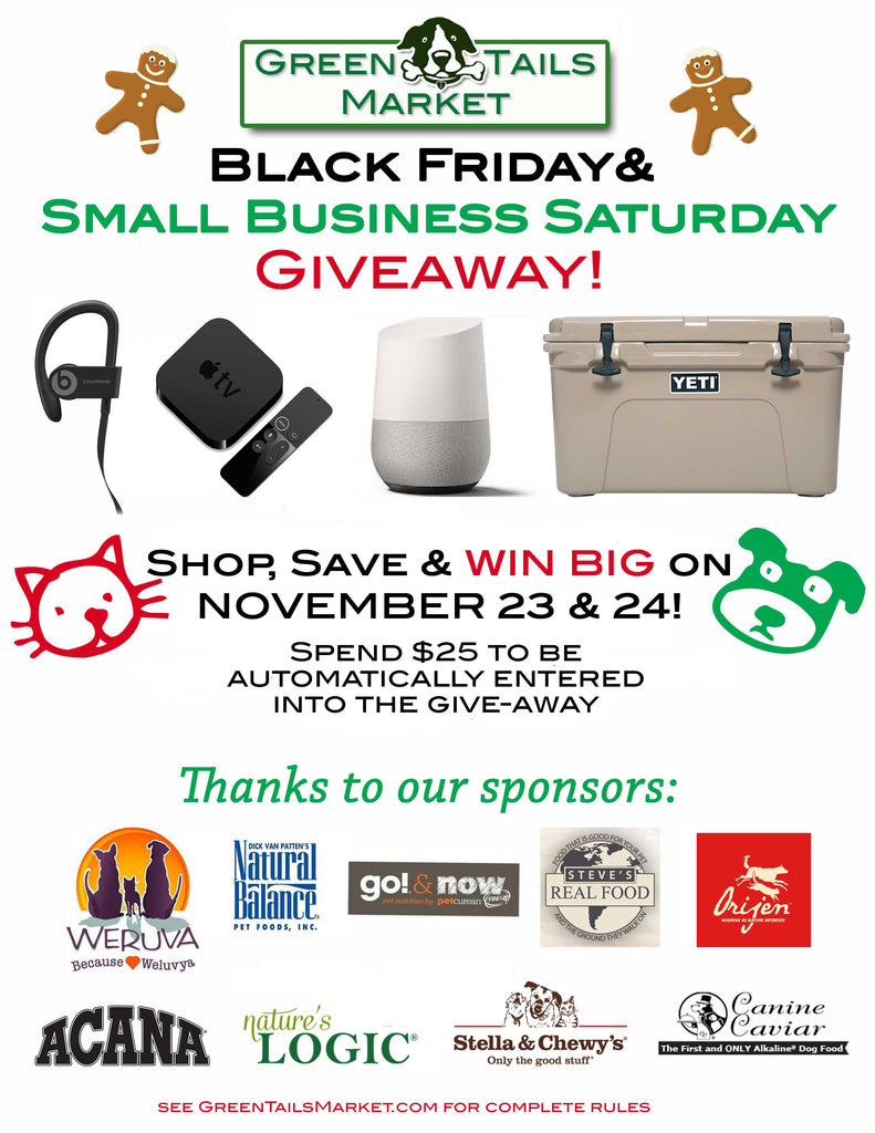 Black Friday & Small Business Saturday Give-Away,  Nov 23 & 24