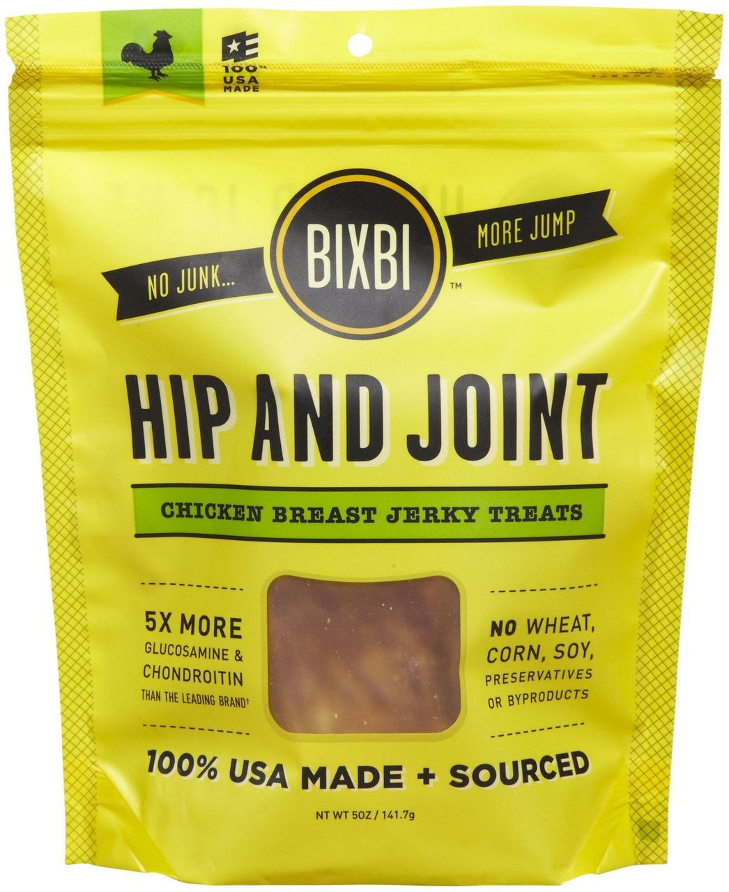 Bixbi Chicken Hip Joint Jerky Treats Green Tails Market