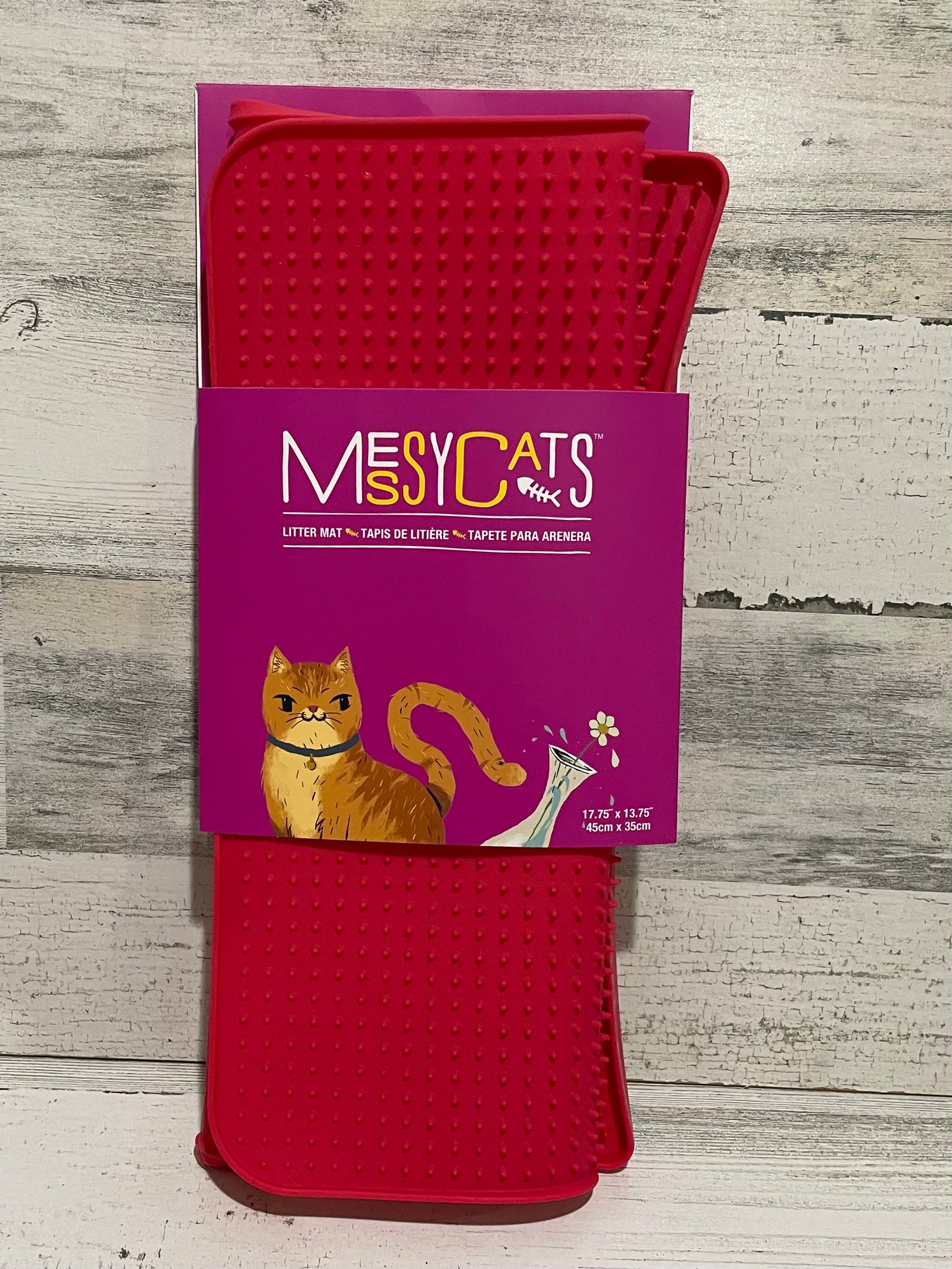 Messy Cats Silicone Litter Mat Grey